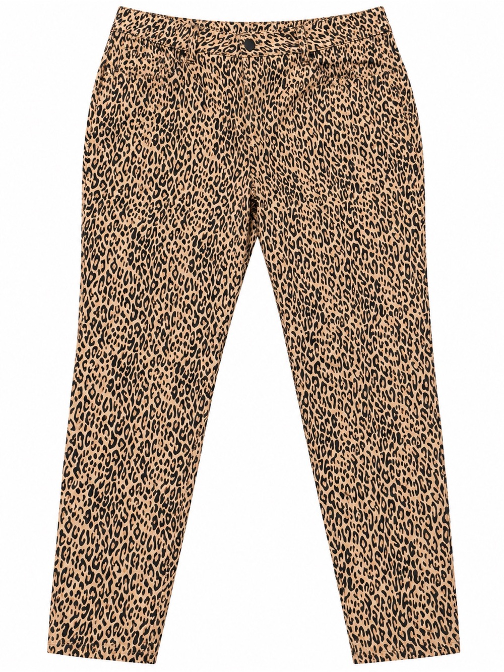 The Limited Leopard Print Cropped Pants - Tan & Black